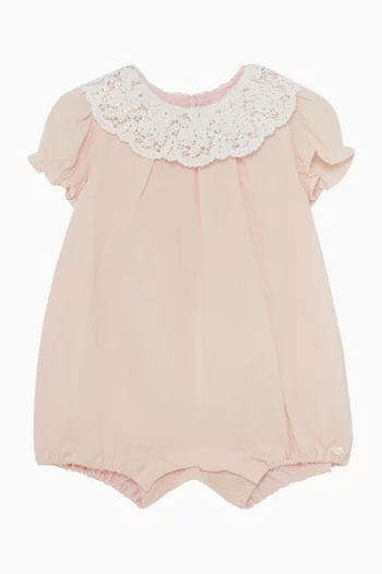 Collar Short Jumpsuit