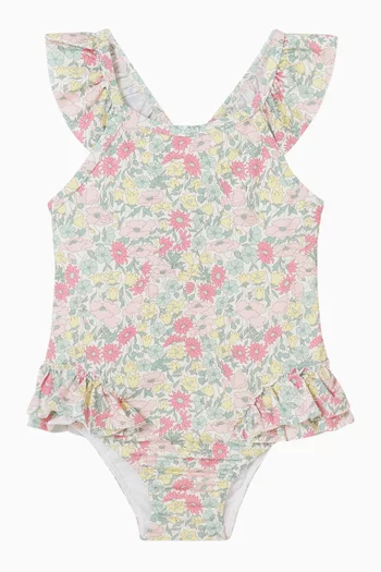 Floral Ruffle Swimsuit