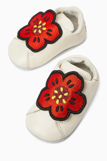 Baby Embroidered Floral Booties