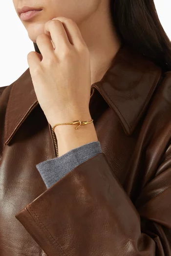 Single Charm Bracelet in 14K Gold Vermeil