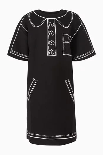 فستان بنقشة زهور الأقحوان قطن