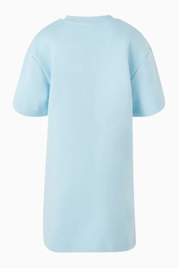 فستان بنمط تي شيرت بطبعة قطن جيرسيه