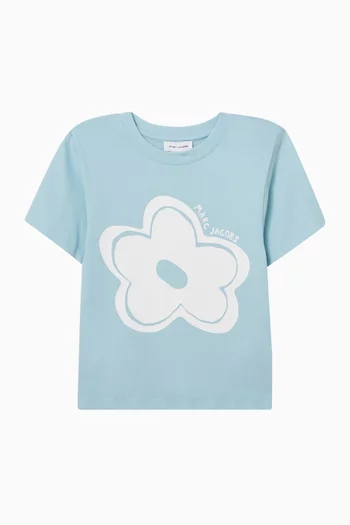 Daisy Print T-shirt in Cotton