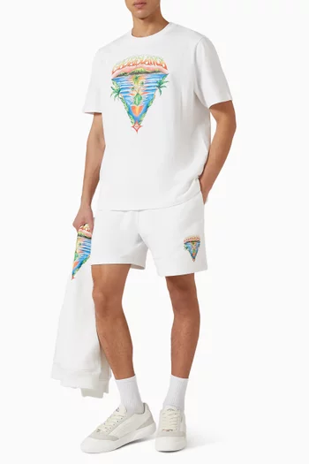 تي شيرت كلاسيكي بطبعة إنوسنس بتصميم مثلث قطن جيرسيه