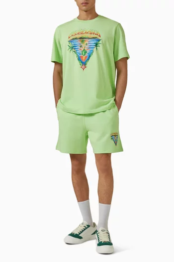 شورت رياضي بطبعة إنوسنس بتصميم مثلث صوف قطني