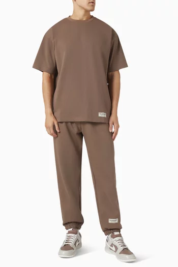 بنطال رياضي فضفاض بطول 29.5 بوصة مزيج قطن