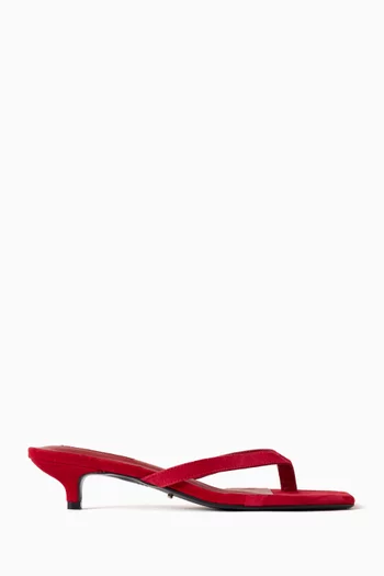 Annie 35 Thong Sandals in Suede