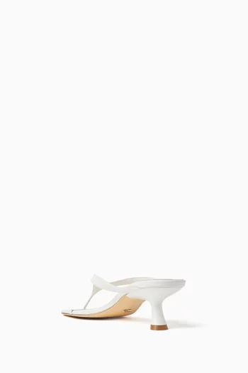 Krista 50 Thong Sandals in Leather