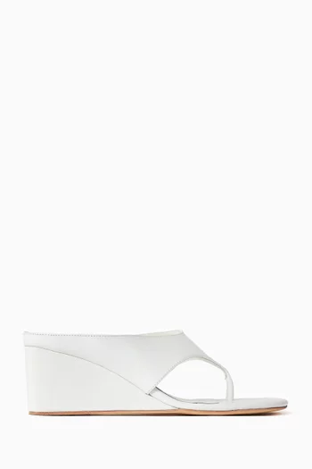 Swift 65 Thong Platform Sandals in Leather