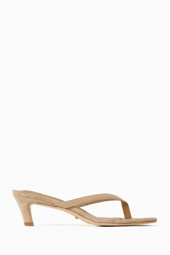 Topaz 50 Thong Sandals in Suede