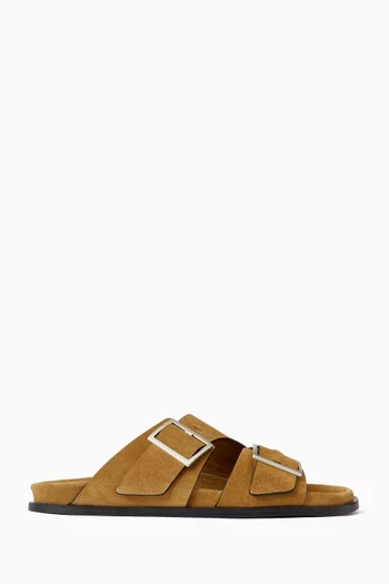 Alba Sandals in Suede Leather