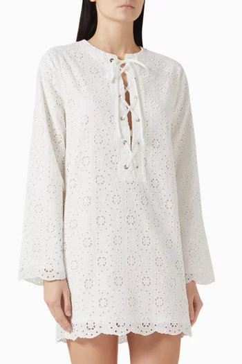 Elise Mini Dress in Cotton