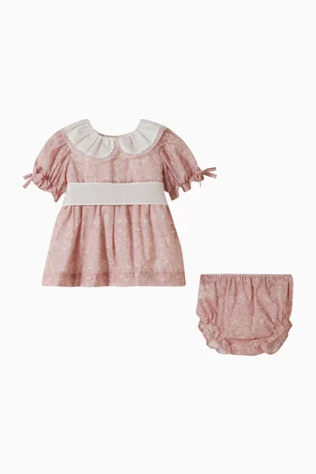 طقم تيريزا بنقشة توال قطن وكتان