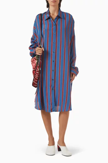 Dasia Stripe Shirt Dress