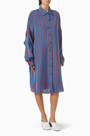 Dasia Stripe Shirt Dress