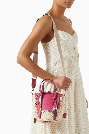 حقيبة هابانيرا حرير وجلد