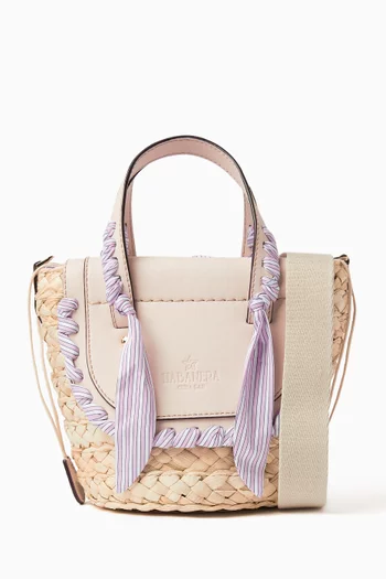 حقيبة هابانيرا حرير وجلد