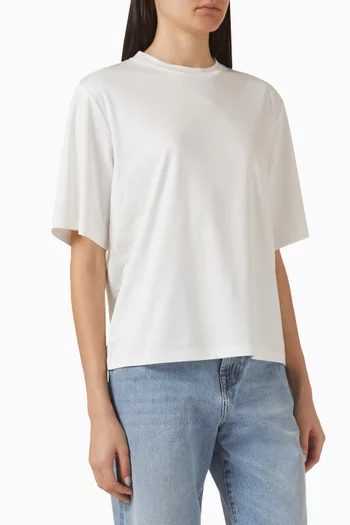 Oversized T-shirt in Cotton-silk