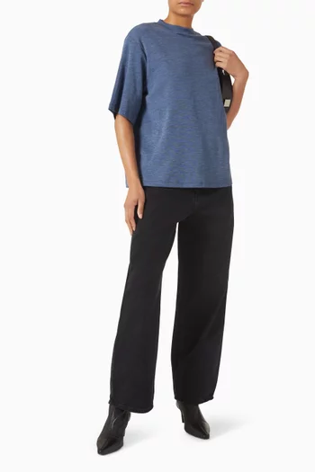 Oversized T-shirt in Merino-wool