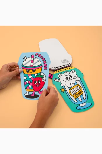 Supermarket Poster & Stickers Set