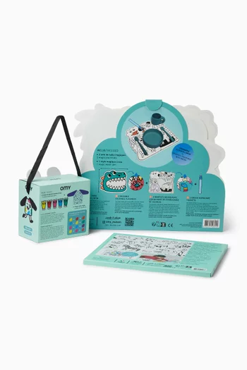 Dino Placemat & Finger Paint Set