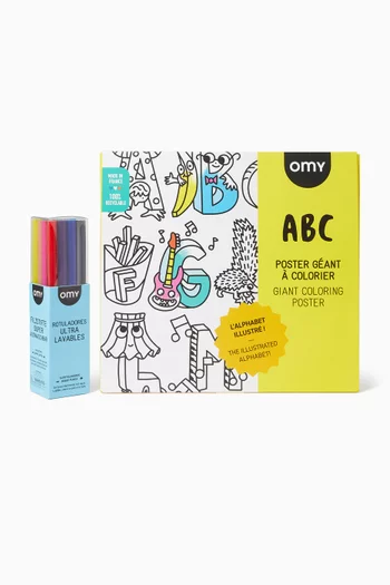 ABC Poster & Pens Set