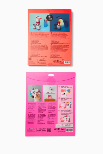 3D Lama Lamp & Unicorn Mask Set