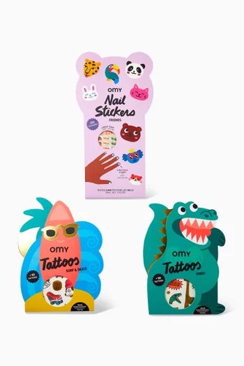 Tattoos & Nail Stickers Set