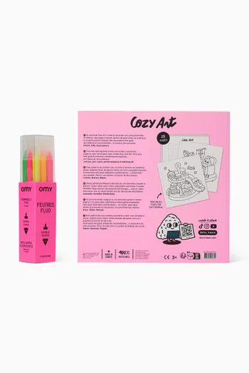 Cozy Art Kawaii Colouring Set