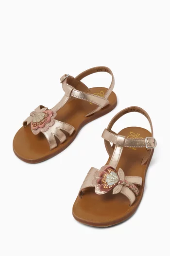 Plagette Alto Sandals in Leather