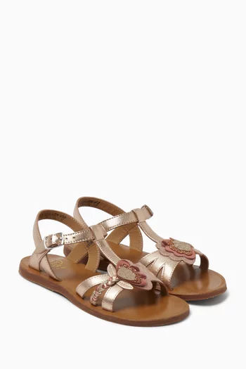 Plagette Alto Sandals in Leather