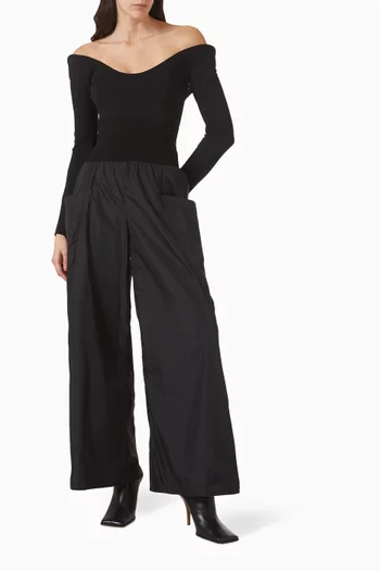 بودي سوت بقصة مقوسة جيرسيه ناعم