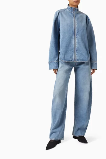 Curved-fit Jeans in Denim