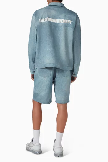 Oversized Jacket in Soft Denim