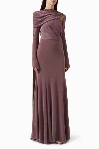 Asymmetric Fishtail Gown