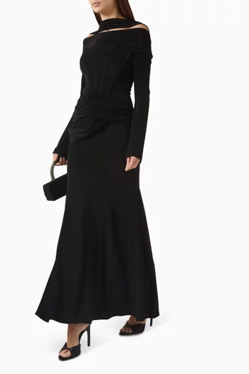 Off-shoulder Fishtail Gown