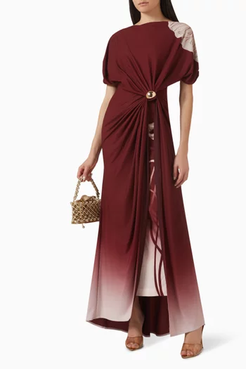 فستان بكشكش وألوان متدرجة