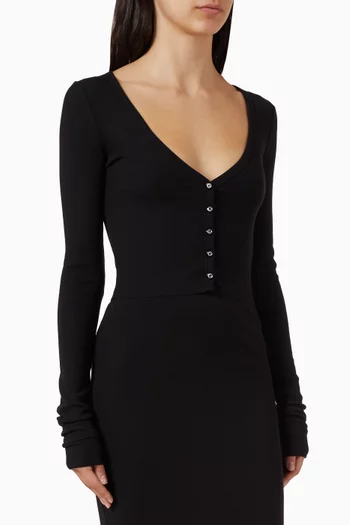 Crop Cardigan in Cotton Blend