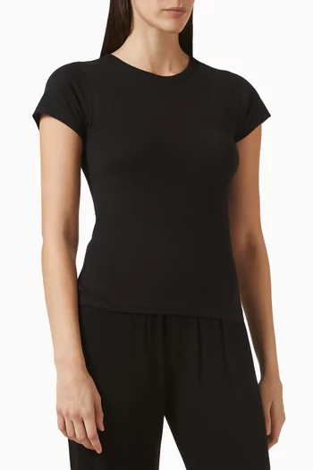 Crewneck T-shirt in Jersey