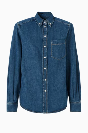 Button-up Shirt in Denim