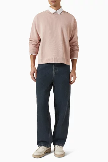 Crew-neck Sweater in Cotton