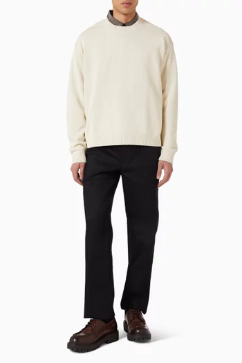 Crew-neck Sweater in Cotton