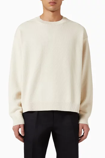 Crew-neck Sweater in Cotton