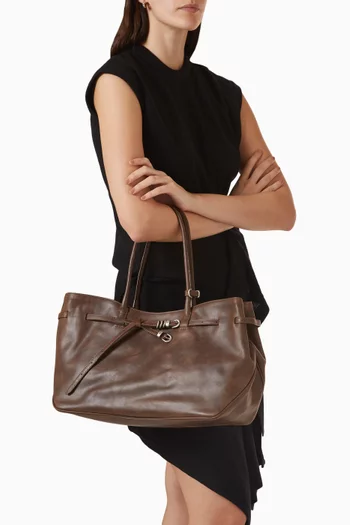 حقيبة يد جراندما يوزد جلد بقر