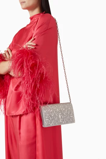 Bettina Clutch in Suede