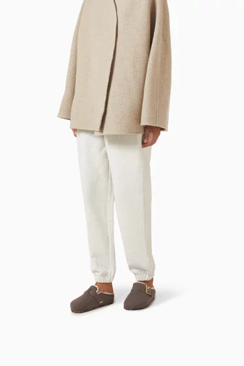 The Cozy Buckle Clog Slippers in Knit