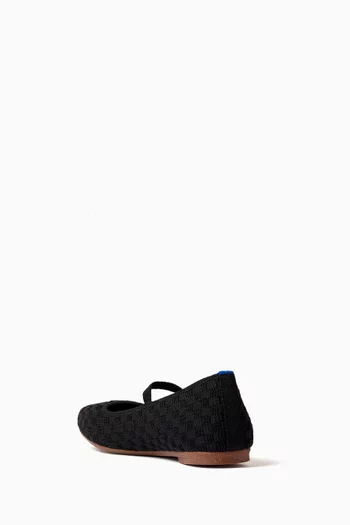 حذاء ماري جين ذا ماكس بمقدمة مربعة وكعب مسطح قماش منسوج