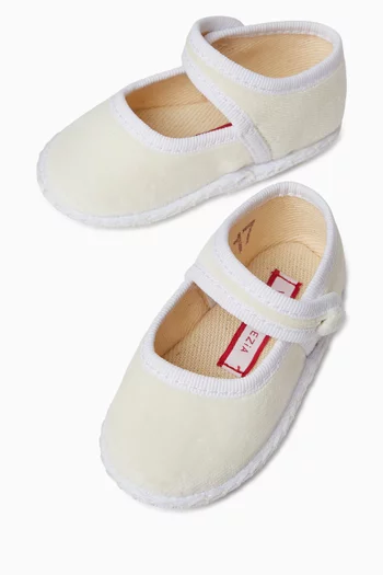 High-top Ballerina Flats in Velvet