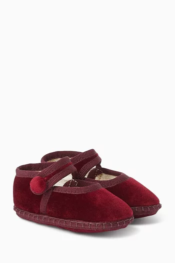High-top Ballerina Flats in Velvet