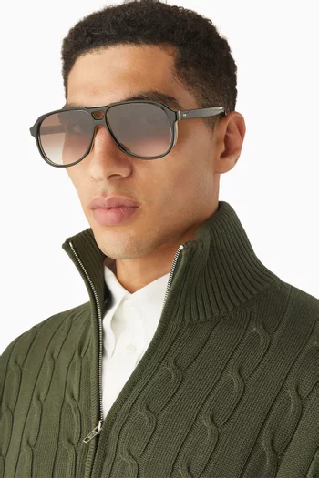 Aviator Sunglasses in Acetate